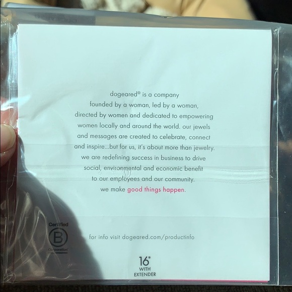 Dogeared hugs & kisses xo sterling silver necklace - Picture 2 of 4